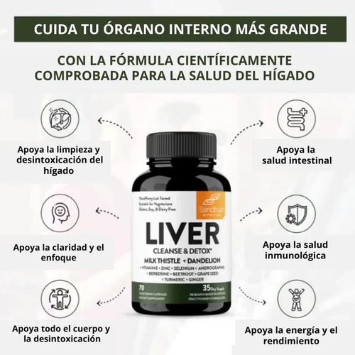 Suplemento Detox Hepático Natural - Liver Cleanser