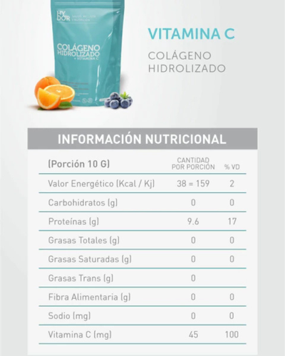 🧬 COLÁGENO HIDROLIZADO CON VITAMINA C