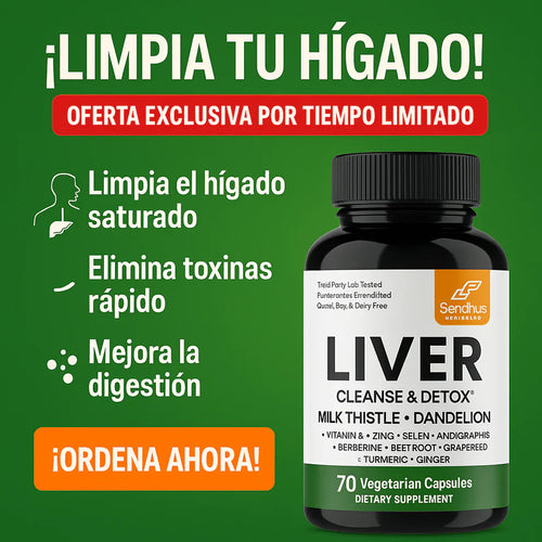 Suplemento Detox Hepático Natural - Liver Cleanser