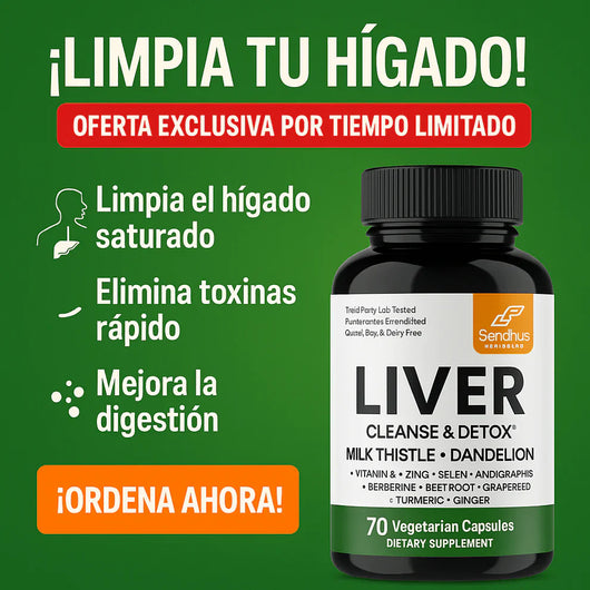 Suplemento Detox Hepático Natural - Liver Cleanser