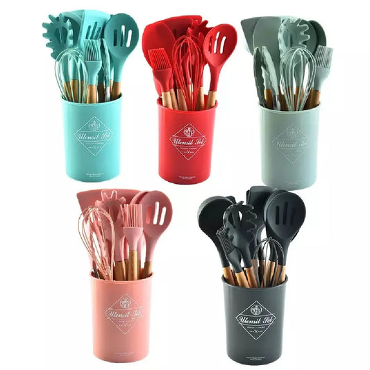 Set de 12 Utensilios de Silicona